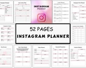 Instagram Marketing Planner | Organize Your Content & Analytics Instagram Planner and Journal | Create, Schedule, and Reflect.