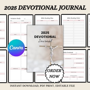 2025 Faithful Devotional Journal | Digital Organizer for Daily Devotions, Bible Study & Inspirational Writing