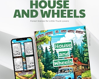 Forest Scenes for Little Truck Lovers | Delightful Coloring Adventure for Young Explorers