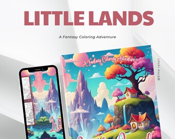 A Fantasy Coloring Adventure - 30 Pages of Whimsical Worlds!