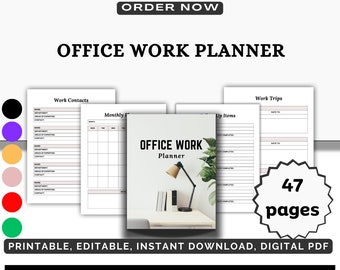 Office Work Planner Stay Organized & Boost Productivity Professional Planner: Your Essential Office Organizer.