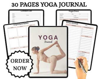 Mindful Yoga Journal | Track Your Practice & Growth Ultimate Yoga Journal | Reflect, Set Intentions, and Grow.