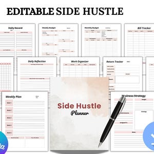Side Hustle Planner | Launch Your Passion Project Ultimate  Side Hustle Planner | Plan, Execute, and Succeed.