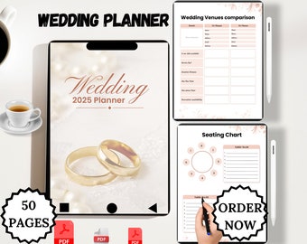 Planificador de bodas definitivo / Organiza el día de tus sueños Diario de planificación de bodas / Crea tu celebración perfecta.