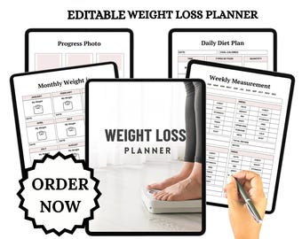 Weight Loss Planner | Your Guide to a Healthier You Ultimate  Weight Loss Planner | Achieve Your Fitness Goals.