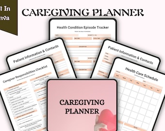 Ultimate Caregiver Planner | Manage Schedules, Appointments & Care Notes |Perfect Gift for Caregivers, Essential Organization Tool for Care.