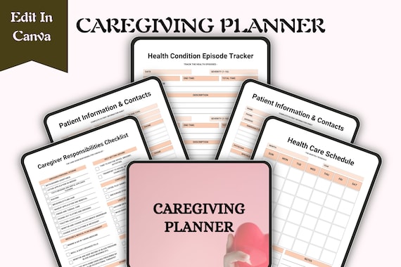 Ultimate Caregiver Planner | Manage Schedules, Appointments & Care Notes |Perfect Gift for Caregivers, Essential Organization Tool for Care.