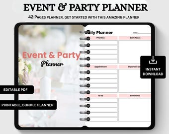 Ultimate Event and Party Planner | Organize Unforgettable Celebrations Event & Party Planning Journal | Your Guide to Perfect Events.