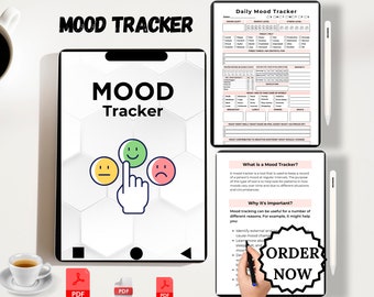 Mood Tracker Journal | Reflect & Improve Your Emotional Well-Being Ultimate Mood Tracker | Monitor Your Feelings and Enhance Self-Awareness.