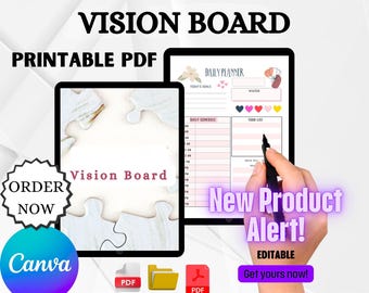 Vision Board Kit | Dream Big & Manifest Your Goals Custom Vision Board Supplies | Inspire Your Dreams.