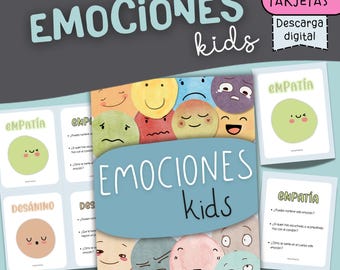 Printable emotion cards for kids, journaling for kids, emotional management activities for preschool and elementary school, emotions PDF