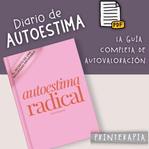 Diário de autoestima, Autoestima radical, Exercícios de autoestima. Download digital em PDF para impressão, compatível com tablet, iPad ou PC