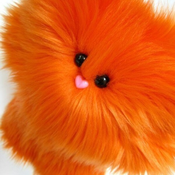 Petunia in Orange -- Huggable Plush Monster