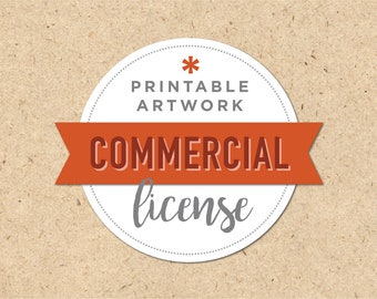 Commercial License for Printable Art