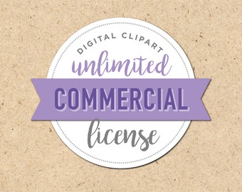 Unlimited Commercial License for Digital Clipart Set