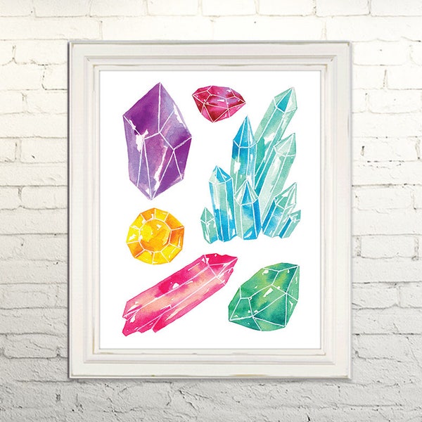 Crystal Wall Art Etsy
