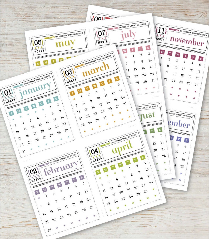 printable mini calendar 2021 printable mini calendar 2021