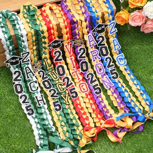 Personalisierte Abschlussstola mit Ihrem Design, Abschluss-Lei der Klasse 2025, Personalisierter Name Abschluss-Lei, Senior Night Geschenk Lei, Geschenk für Absolventen
