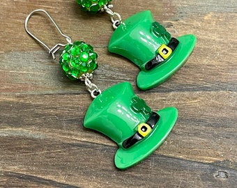 Leprechaun Hat Earrings for St. Patrick’s Day