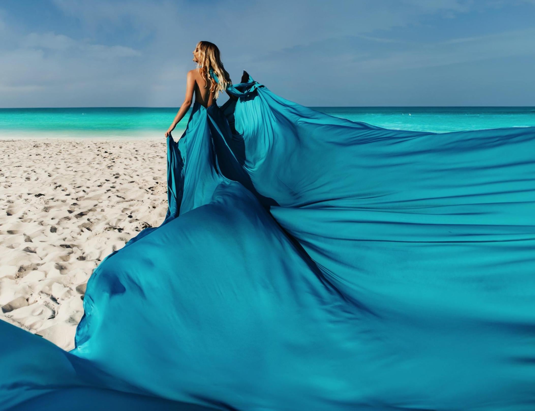 beach wedding simple wedding dresses Mermaid Two Piece Beach Wedding Dresses with Split Summer Maxi Dresses US10 / White main image 0