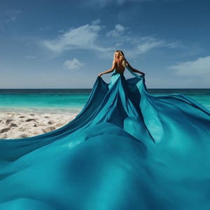 super long flowy dresses for photoshoot classic slip-on