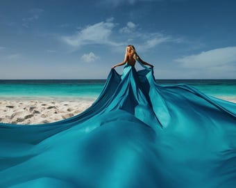 Infinity Photoshoot Dress | Flying Dress Light Fabric | Photo Dress Long Flying | Custom Flying Long Dress | Long Photography Dress