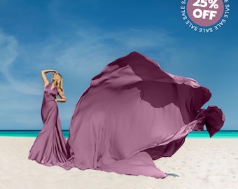 Kundenspezifisches fliegendes Kleid - Einstellbare Größe für langes fliegendes Kleid - Fotografie Kleid - 20 Farben - langes Zugkleid - fliegendes Kleid für Fotoshooting