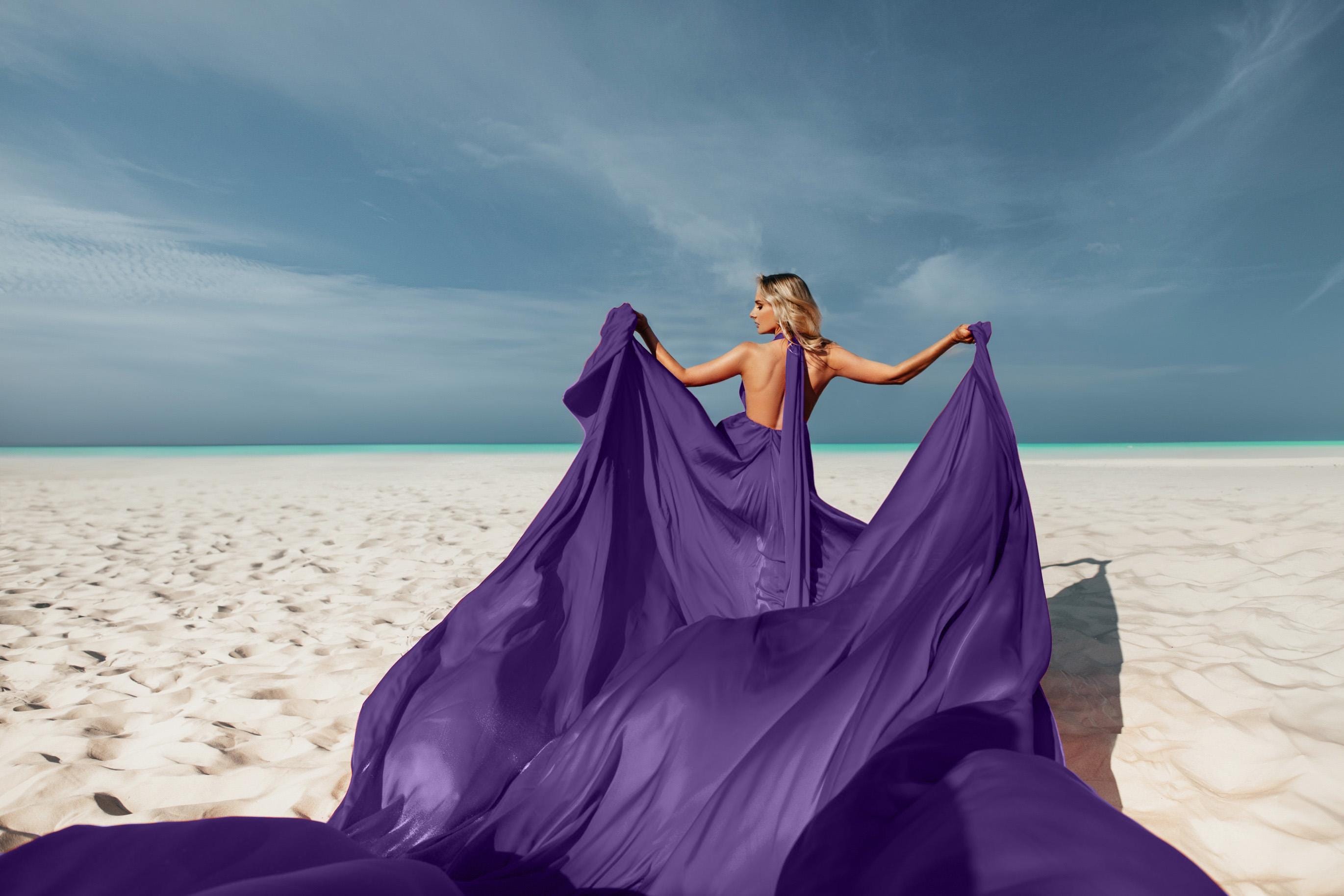 purple flying dress Long Flying Dress For Photoshoot Lilac Asymmetrical Flying Dress Infinity Style Flying Long Dress Plus Size Custom Flying Dress One Fits All