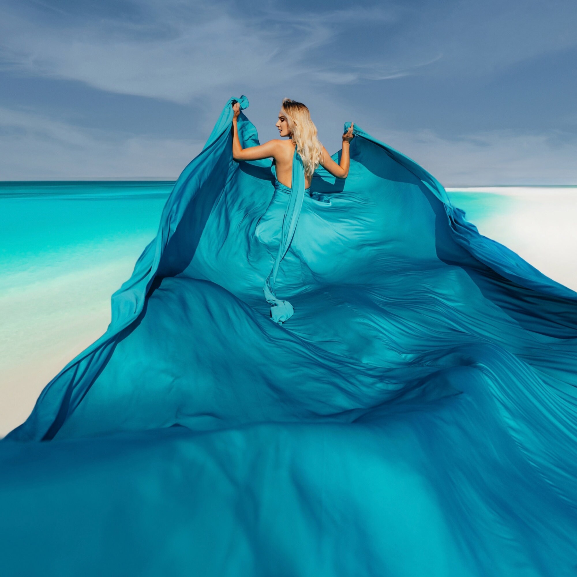Flying Dress Length Up to 197 inch - Fly Away Dress - Long Flying Dress - Flying Dress for Photoshoot - Long Train Dress in 20+ Colors