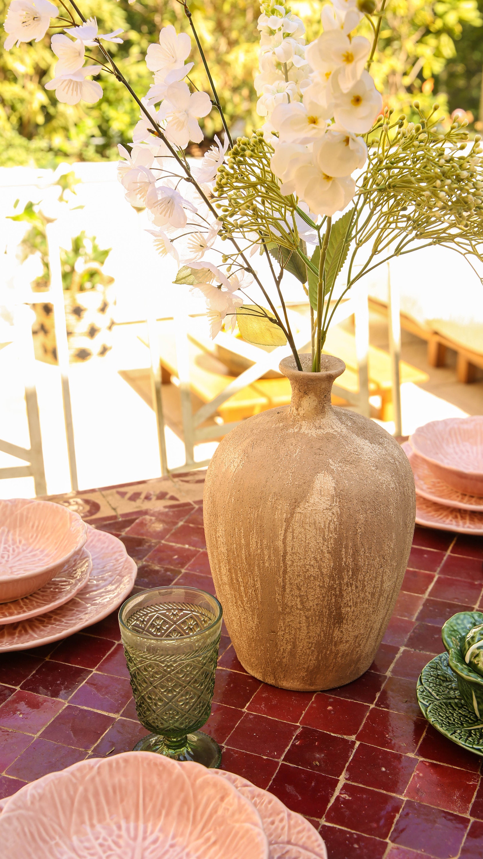 Urne de vase majolique portugaise - En vente sur