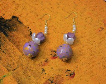 Original hand-painted earrings