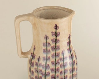 Lius Vase Medium, 28 cm, Ceramic, Ivory/Lavender