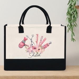 Personalized Hair Stylist Tote Bag, Hairstylist Gift Hairdresser Bag, Hair Stylist Gift, Hairdresser Gift, Hair Dresser Gift For Beautician