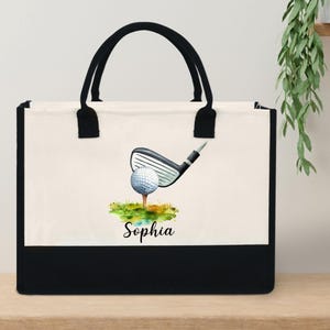 Personalized Golf Tote Bag, Golfer Gift Bag, Golf Lovers Gift, Golf Instructor Gifts, Gifts for Golfers, Golf Clubs Bag, Golf Sport Bags