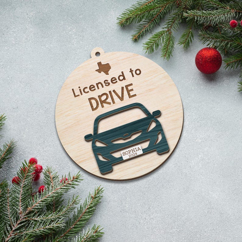 New Driver Ornament, Funny Christmas Gift, Teenage Driver, Sweet 16