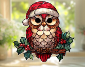 Raz Imports 手作りガラス「フクロウのオーナメント」ガラス 箱なし