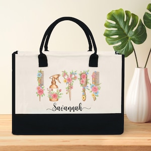 Bolsa de cabeleireiro personalizada, bolsa para cabeleireiro, presente para cabeleireiro, bolsa para cabeleireiro, bolsa moderna para terapeuta capilar, presente de cosmetologia, presentes para estilistas