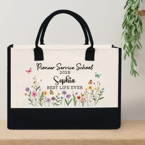 Personalized Pioneer School Tote Bag, Pioneer Service School Tote, JW Pioneer Gift, Best Life Ever Bag, JW Pioneer School 2025 Gift, JW gift