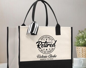 Borsa Regalo Per Pensione Divertente | 42x33x19 Cm, Tracolla, Con Scritta "Not My Problem" Per Uomo O Donna