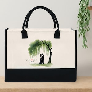 9th Anniversary Willow Tote Bag, Willow Tree 9 Year Anniversary Gift, 9th Anniversary Gift, Wedding Anniversary Gift For Her