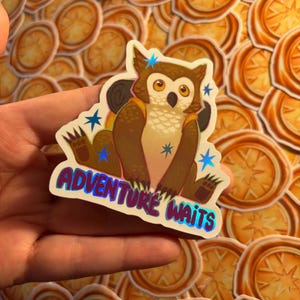 Dungeons and Dragons Sticker | Owlbear Adventurer | vinyl full color | Holographic | Dnd Sticker