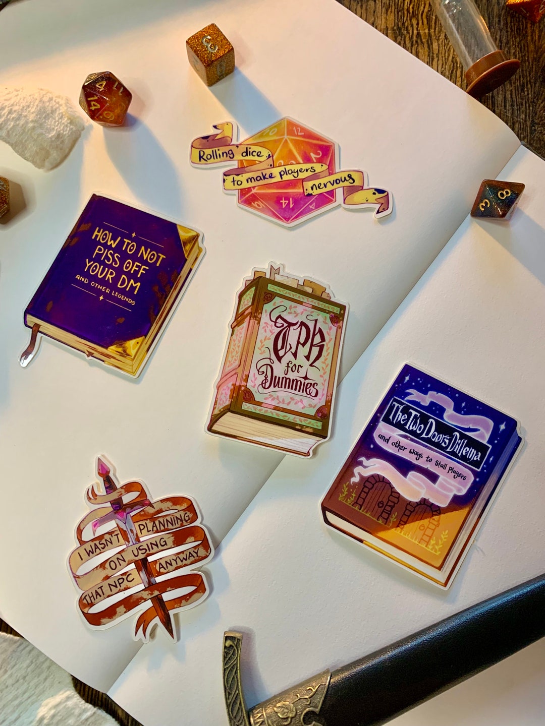Dnd Switch Sticker Dungeons and Dragons Sticker Collection | DM | Vinyl Full Color | Dnd ...