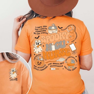 NICU Nurse Halloween Shirt, Spooky Nicu Nurse Shirt, Neonatal ICU Shirt, Halloween Nurse Shirt, Nurse Gift, Spooky Neonatal ICU Nurse Shirt