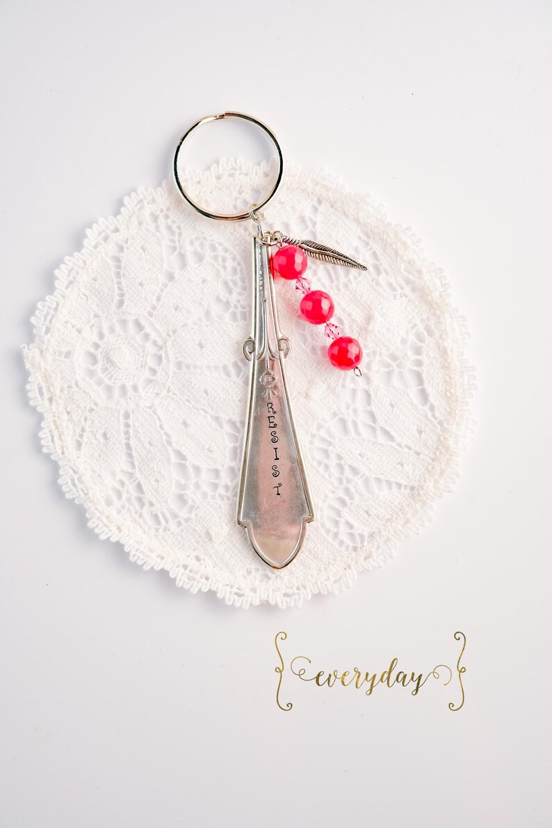1871 | Gem Spoon Keychain • Authentic Vintage Silverware • Handmade ...