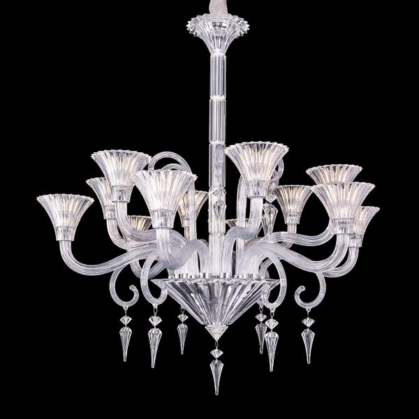 Mille Nuits Oval Chandelier (24L) Style of Baccarat for living room/entrance/dinning/lobby