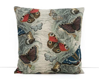 Funda de cojín "Cardo Mariposa" de John Derian de Designers Guild