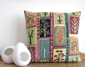 Housse de coussin vintage Fall Tones - Botanic Design - RARE Trees Design