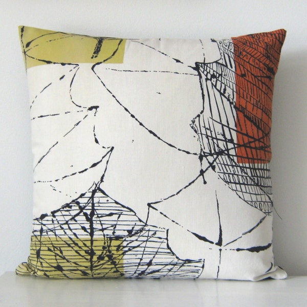 Lucienne Day Vintage Pillow Cushion  - 1960 Linden for Heals