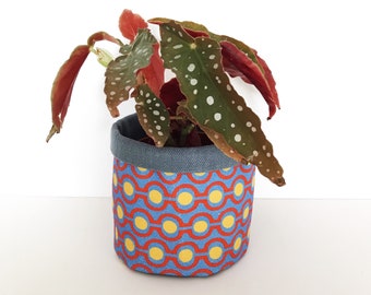 Abstract Graphic Design Fabric Pot