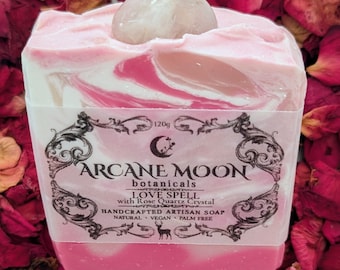 Love Spell Rose Quartz Natural Vegan Soap